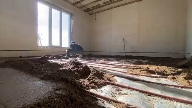 Механизированная полусухая стяжка пола смотреть онлайн