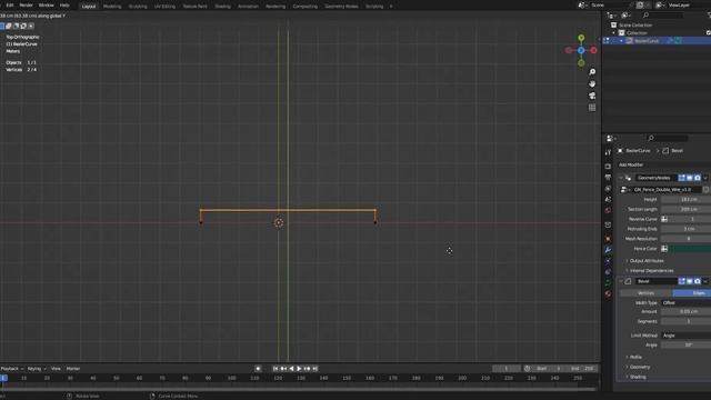 Geometry Nodes Double Wire Fence | BLENDER смотреть онлайн