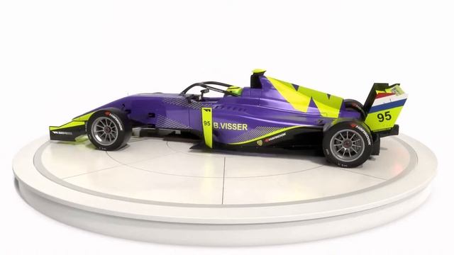 W Series Tatuus T-318 Season 2019 Race Car #95 3D model смотреть онлайн