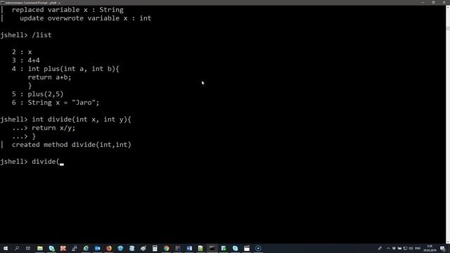 JShell príkazový riadok смотреть онлайн