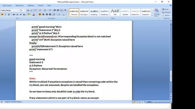 Exception Handling part 3 смотреть онлайн
