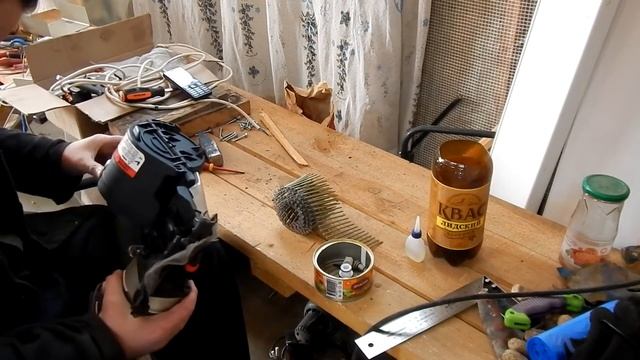 Ремонт нейлера. Курок пропускает воздух смотреть онлайн