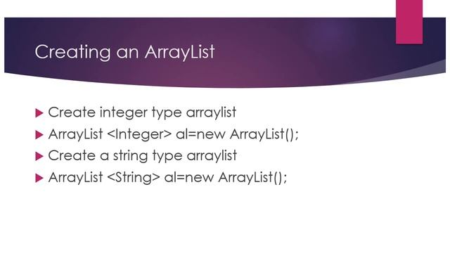 ArrayList in java смотреть онлайн