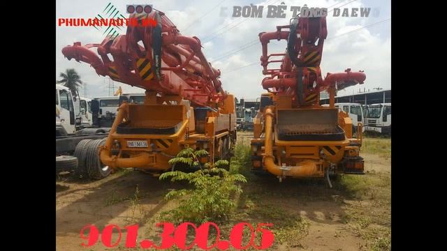 Xe bơm bê tông Daewoo 3 chân cần JunJin 38m смотреть онлайн