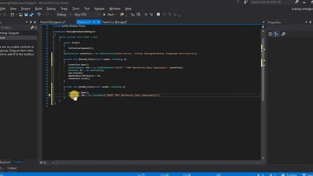 2-How To Insert Data in Database Using C# with SQL смотреть онлайн