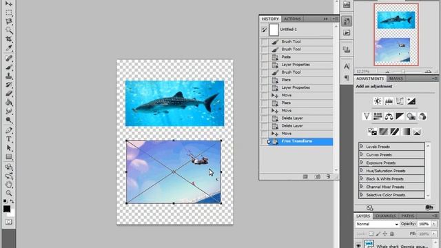 Basic Photoshop CS 5.5 Editing - History and Backgrounds - Lesson 3 смотреть онлайн