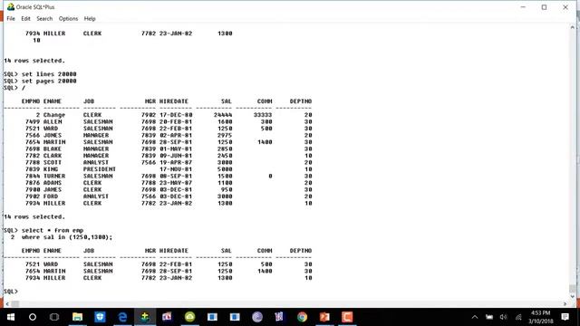 Not operator in Oracle Database Hindi/Urdu смотреть онлайн