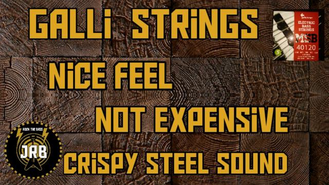 Gallistrings MSB steel bass strings demo смотреть онлайн