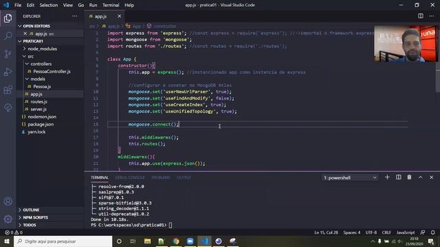 Aula 05 - Utilizando MongoDB, Nodemon e Sucrase смотреть онлайн