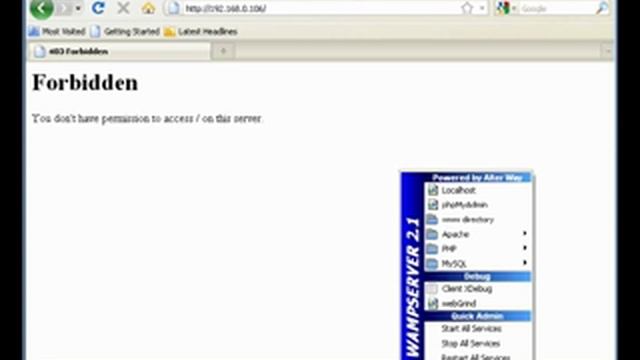 Wampserver Online Offline modes.avi смотреть онлайн