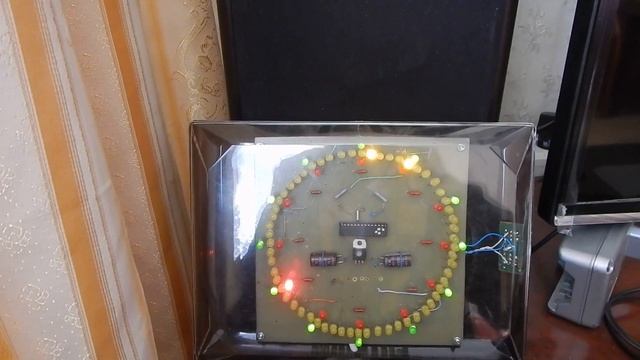 Цифровые часы с 72 светодидами по кругу смотреть онлайн