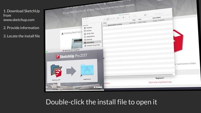 Downloading and Installing SketchUp Pro 2017 (Mac) смотреть онлайн