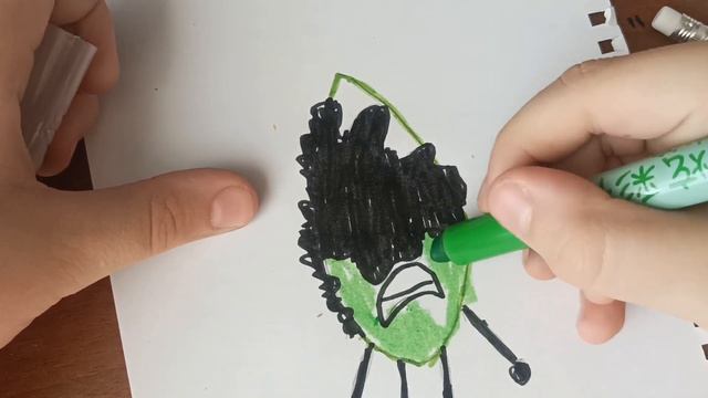 Как нарисовать Bfdi листик из мода FNF. Урок по скетчингу смотреть онлайн