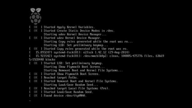 Raspberry Pi Первый запуск