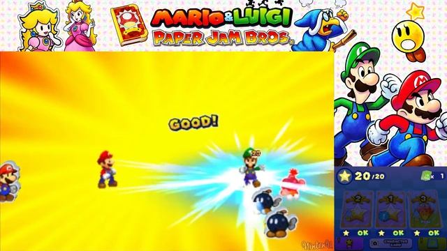 Mario & Luigi Paper Jam Walkthrough Part 19 Paper Petey Piranha Boss Battle смотреть онлайн