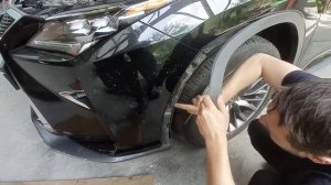 Как снять передний бампер LEXUS RX 200 T