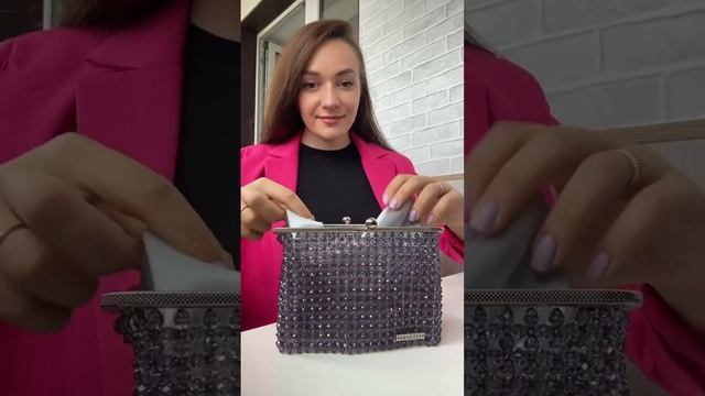 Сумка из бусин с фермуаром! смотреть онлайн
