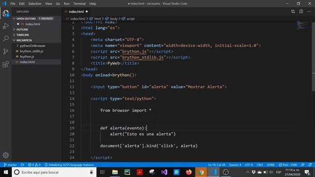 Python en el Navegador | Brython tutorial desde cero Parte 1 смотреть онлайн