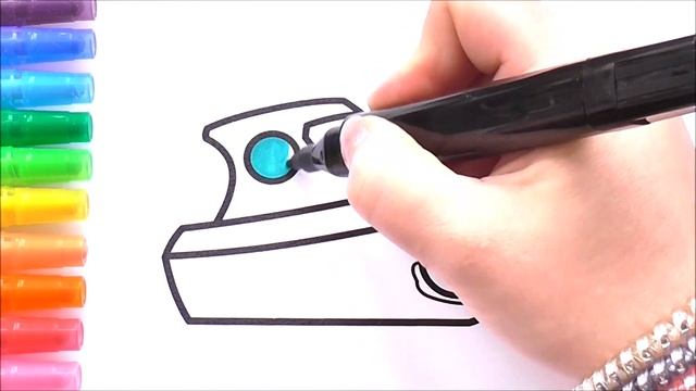 Корабль Раскраска Рисуем Раскраски // Ship Coloring Book Draw Coloring