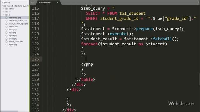 Student Attendance System in PHP using Ajax - 24 - Attendance Management смотреть онлайн