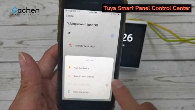 EACHEN 4” Touch Panel Whole Home Control Center EU works with Tuya Smart Life APP смотреть онлайн
