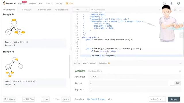 Leetcode 979 - Distribute Coin In Binary Tree (JAVA, Solution Explain!) смотреть онлайн