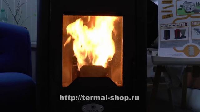 Настройка пламени в пеллетных каминах европейского производства TERMAL