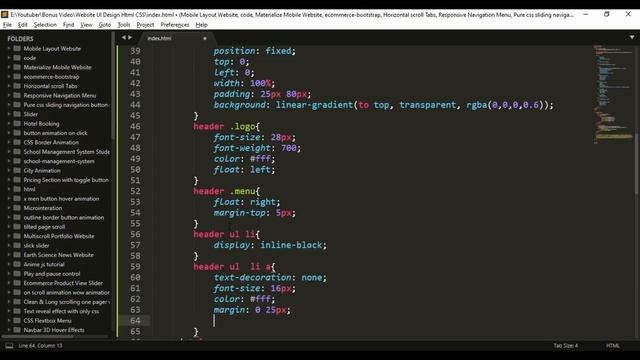 Website Landing Page Design Using HTML & CSS смотреть онлайн
