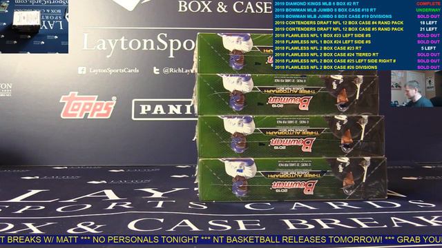 2019 Bowman Baseball Jumbo HTA 8 Box Case Break #18 RANDOM TEAMS смотреть онлайн