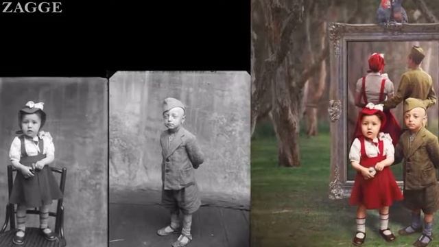 Фотограф превращает винтажные фотографии в сюрреалистичные произведения искусства смотреть онлайн