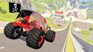 Эпические прыжки на высокой скорости  – BeamNG Drive
