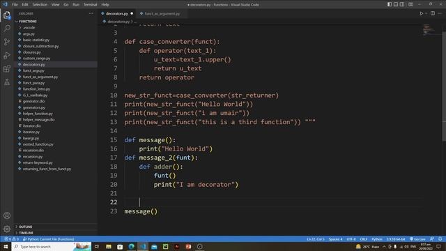 Decorators in Python | Complete Functional Programming Course in Python | Tutorial 25 смотреть онлайн