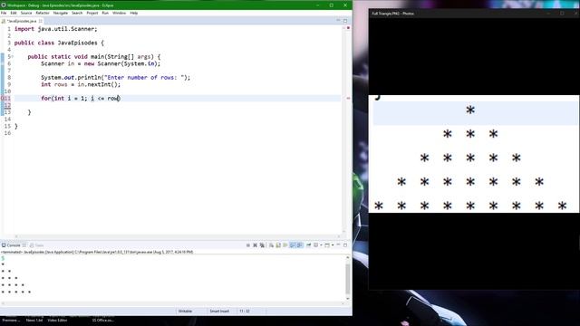 Java Tutorial #13: Patterns, Loops (Triangle/Pyramid) Intermediate смотреть онлайн