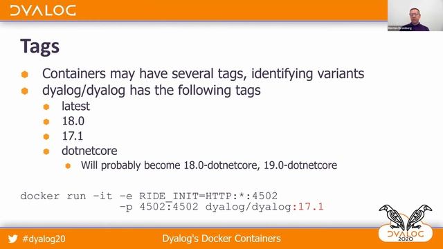 Dyalog'20: Dyalog's Docker Containers смотреть онлайн