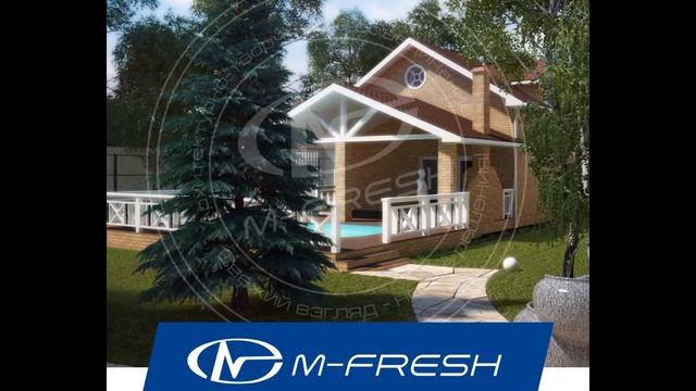 Готовый проект бани с жилой мансардой и бассейном M-fresh Miranda смотреть онлайн