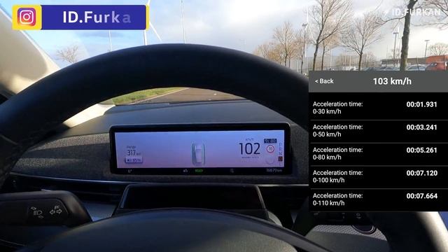 Acceleration Test 0-100 kph - Ford Mustang Mach-E RWD Extended Range смотреть онлайн