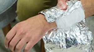 Лечение фольгой.