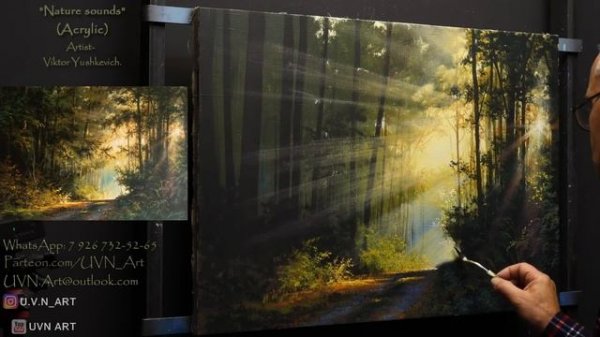 "Nature sounds" Acrylic. Artist - Viktor Yushkevich. #82 photos in 2021.