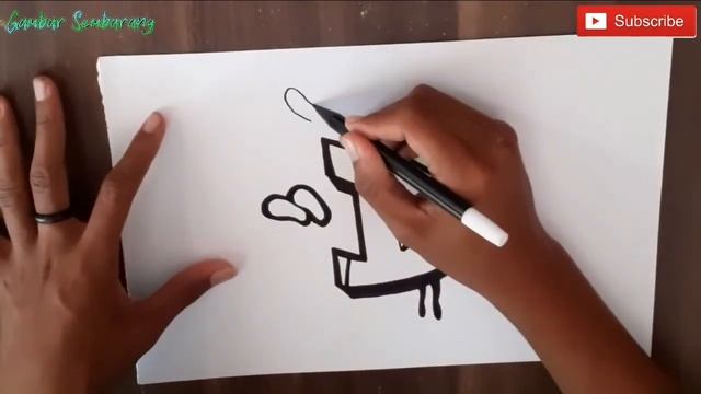 Menggambar graffiti alphabet huruf D смотреть онлайн