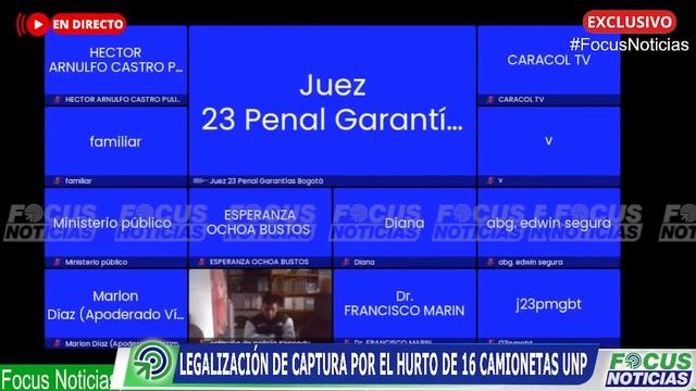 En Vivo. Audiencia Legalizan CAPTURA por el HURTO de 16 CAMIONETAS Blindadas-UNP #FocusNoticias смотреть онлайн