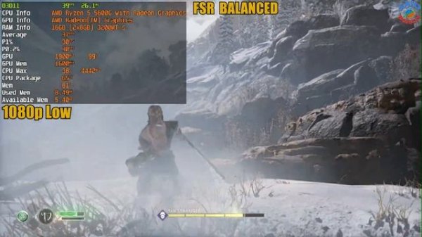 God of War RYZEN 5 5600G VEGA 7?1080p FSR