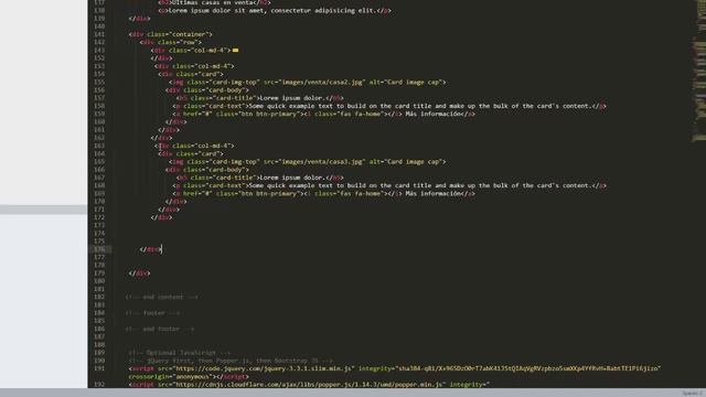 Diseño template con Bootstrap 4-Tercera parte смотреть онлайн
