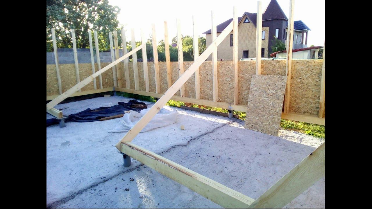 Строительство каркасного дома от фундамента до отделки. часть 4. начало каркаса. смотреть онлайн