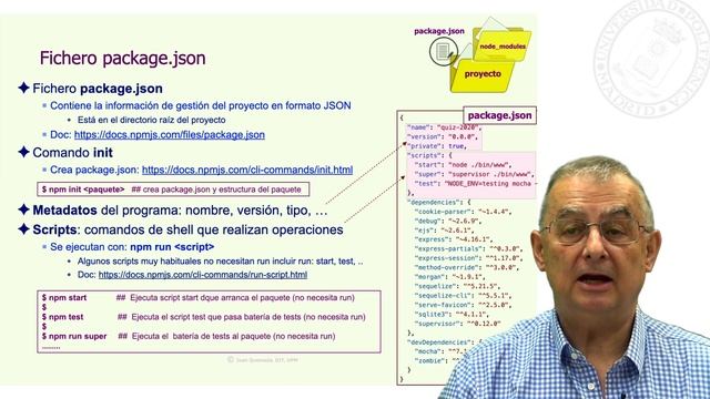 Paquete npm, package.json, directorio del proyecto, node_modules, npx, registry. смотреть онлайн