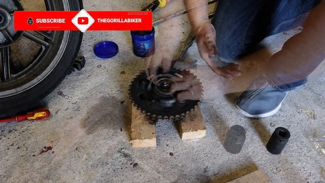 How to Change a Motorcycle Wheel Bearing | Fixing my broken CBF1000 смотреть онлайн