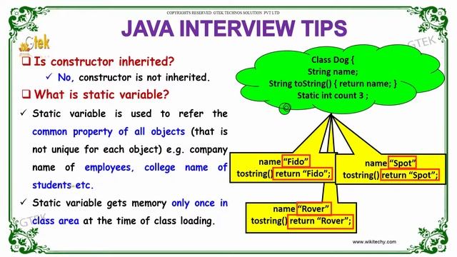 what is static variable in java | java interview questions and answers | wikitechy.com смотреть онлайн