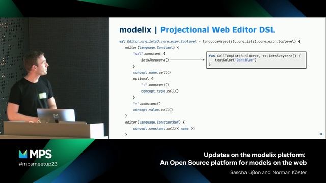 MPS Meetup 2023 - Updates on the modelix platform: An Open Source platform for models on the web смотреть онлайн