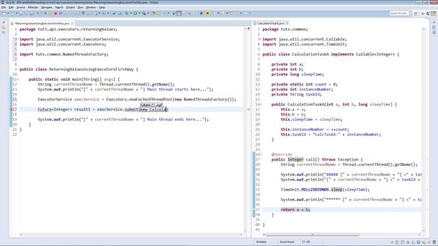 Returning Values Using Executors First Way: Efficient Java Multithreading with Executors смотреть онлайн