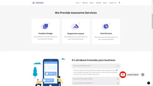 Crysta - Startup Agency and SasS Business WP Theme смотреть онлайн