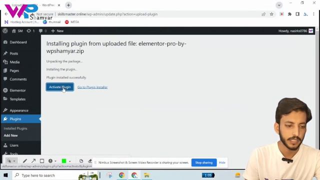 How to Install Elementor Pro and astra theme In WordPress website || Wp Shamyar смотреть онлайн